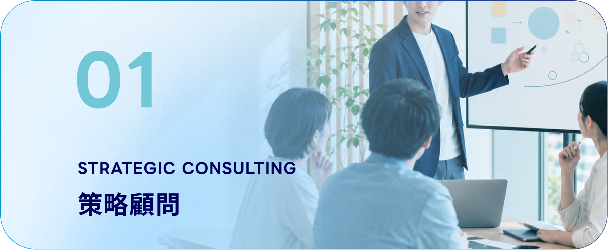 01 策略顧問 STRATEGIC CONSULTING - 全漏斗整合行銷策略與 CRM 顧客關係管理